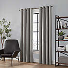 Alternate image 1 for Brookstone&reg; Saville 63-Inch Grommet 100% Blackout Window Curtain Panel in Grey (Single)