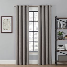 Brookstone® Saville 63-Inch Grommet 100% Blackout Window Curtain Panel in Grey (Single)