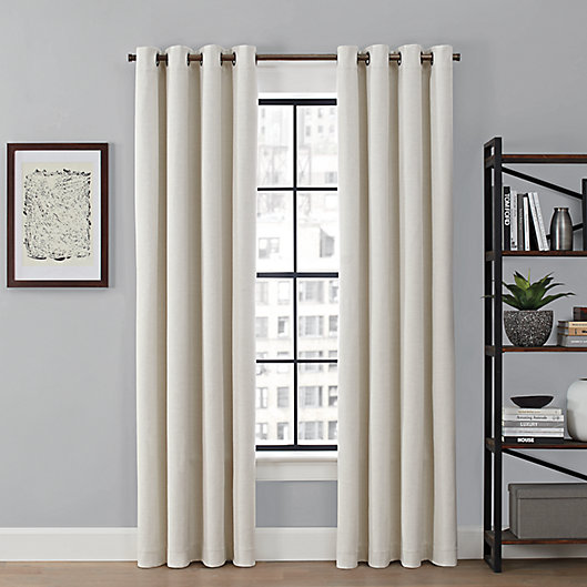 Wide Width Nickel Grommet Top Blackout Curtain 100 Inch by 84 Inch Panel 