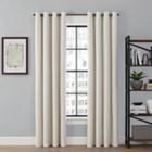 Alternate image 0 for Brookstone&reg; Saville 84-Inch Grommet 100% Blackout Window Curtain Panel in Ivory (Single)