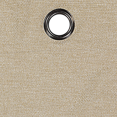 Brookstone&reg; Saville 63-Inch Grommet 100% Blackout Window Curtain Panel in Linen (Single). View a larger version of this product image.