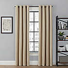 Alternate image 0 for Brookstone&reg; Saville 63-Inch Grommet 100% Blackout Window Curtain Panel in Linen (Single)