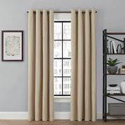 Brookstone&reg; Saville Dual Technology 100% Blackout &amp; Draft-Blocking Grommet Window Curtain