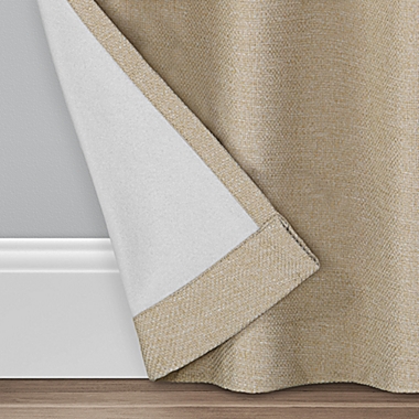 Brookstone&reg; Saville 63-Inch Grommet 100% Blackout Window Curtain Panel in Linen (Single). View a larger version of this product image.