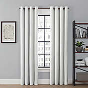 Brookstone&reg; Saville 84-Inch Grommet 100% Blackout Window Curtain Panel in White (Single)