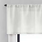 Alternate image 1 for Brookstone&reg; Saville 24-Inch Kitchen Window Curtain Tier Pair and Valance in White