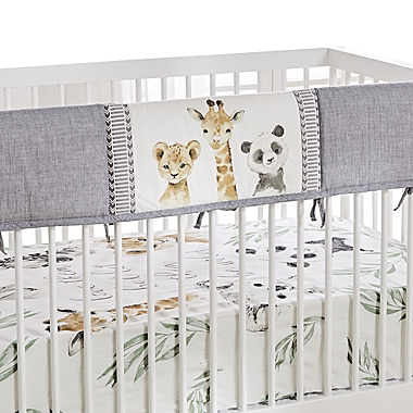 Levtex Baby Mozambique Rail Guard in Grey/Cream. View a larger version of this product image.
