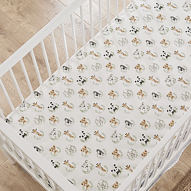 Levtex Baby Mozambique 4-Piece Crib Bedding Set in Grey/Cream. View a larger version of this product image.