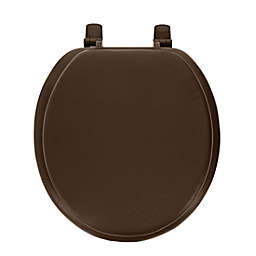 Ginsey Round Soft Toilet Seat in Chocolate Brown