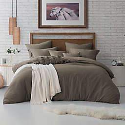 Swift Home™ Crinkle Pre-Washed 2-Piece Twin/Twin XL Duvet Cover Set in Driftwood