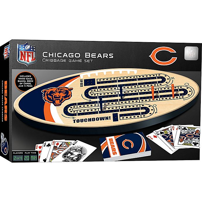 Nfl Chicago Bears Cribbage Game Set, Chicago Bears Shower Curtain Hooks