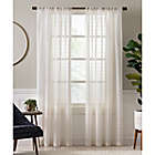 Alternate image 0 for Charlie Sheer 95-Inch Rod Pocket Window Curtain Panel in Ivory (Single)