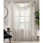 Alternate image 1 for Charlie Sheer Window Scarf Valance in Ivory