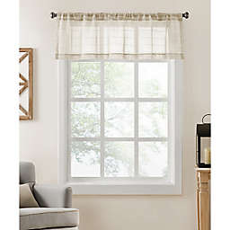 Colordrift Inez Stripe Window Valance in Natural