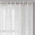 Alternate image 2 for Colordrift Botanical Burnout Sheer Window Scarf Valance in White