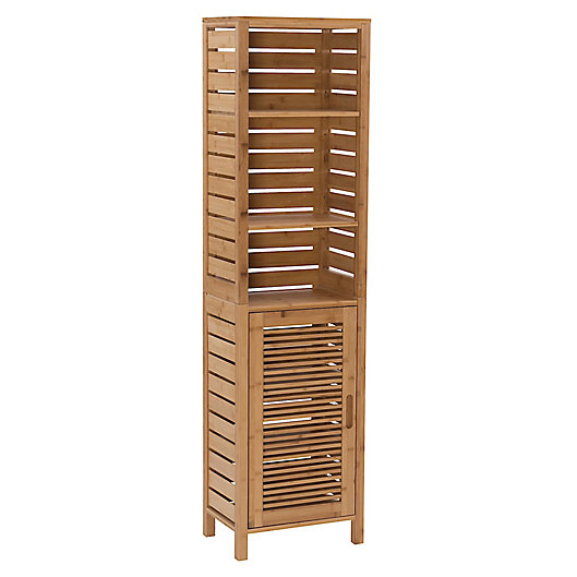 Alternate image 1 for Linon Home Bracken Bamboo Tall Cabinet
