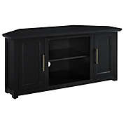 Crosley Furniture Camden 48-Inch Corner TV Stand in Black