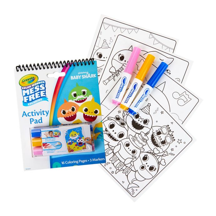 Crayola Color Wonder Baby Shark Activity Pad Buybuy Baby Great gift for girls and boys ages 3 and up!crayola color wonder baby shark foldalope. usd