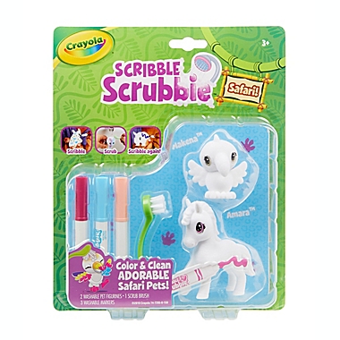Crayola&reg; Scribble Scrubbie Safari Toucan and Zebra Coloring Set. View a larger version of this product image.