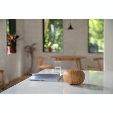 Serene House&reg; Macaron Light Wood Ultrasonic Diffuser. View a larger version of this product image.