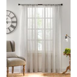 Fresno 108-Inch Rod Pocket Light Filtering Window Curtain Panel in Grey (Single)