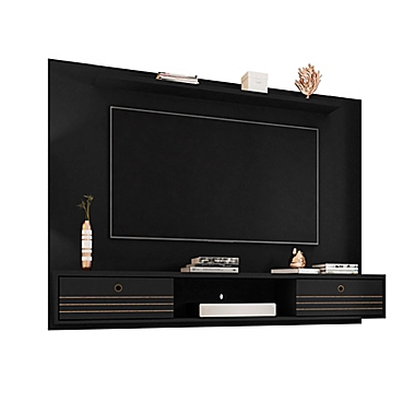 Manhattan Comfort Liberty 70.86-Inch Floating Entertainment Center in Black. View a larger version of this product image.