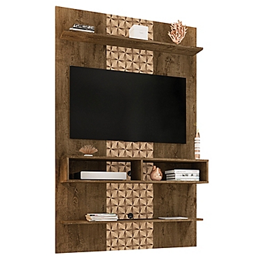 Manhattan Comfort Libra Floating Entertainment Center in 3D Brown. View a larger version of this product image.
