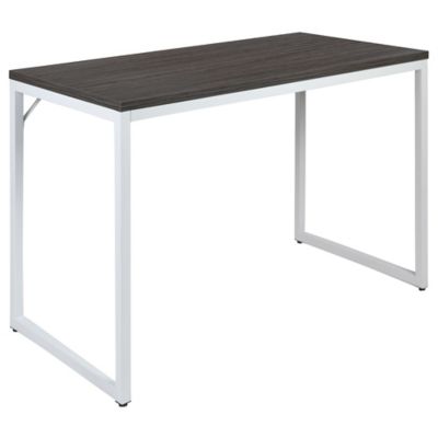 Flash Furniture Commercial Industrial Office Desk in Rustic Gray