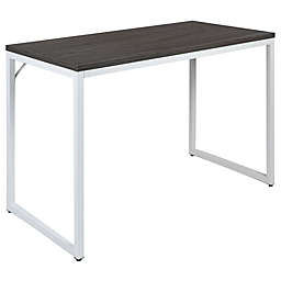 Flash Furniture 47-Inch Commercial Industrial Office Desk in Rustic Gray