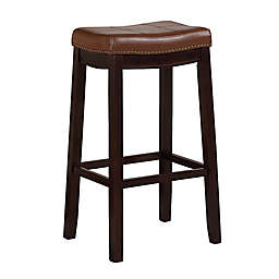 Westwood Faux Leather Bar Stool in Cognac