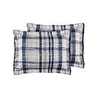 Alternate image 4 for Harper Plaid 8-Piece Reversible Queen Comforter Set in Blue