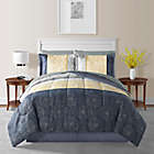 Alternate image 0 for Sasha 8-Piece Reversible Queen Comforter Set in Blue
