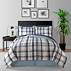 Alternate image 0 for Harper Plaid 8-Piece Reversible Queen Comforter Set in Blue