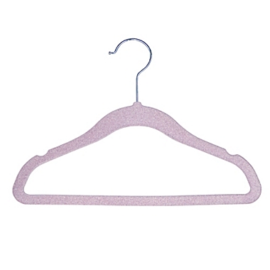 Closet Complete&reg; 10-Pack Flocked Children&#39;s Hangers in Lavender. View a larger version of this product image.