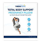 Alternate image 6 for Therapedic&reg; Pregnancy Pillow in Grey