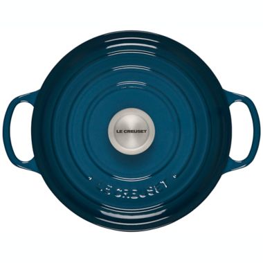 Le Creuset&reg; Signature 3.5 qt. Covered Sauteuse in Deep Teal. View a larger version of this product image.