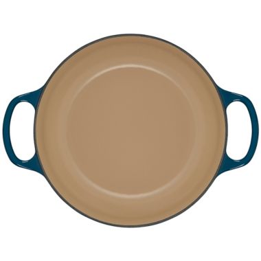 Le Creuset&reg; Signature 3.5 qt. Covered Sauteuse in Deep Teal. View a larger version of this product image.
