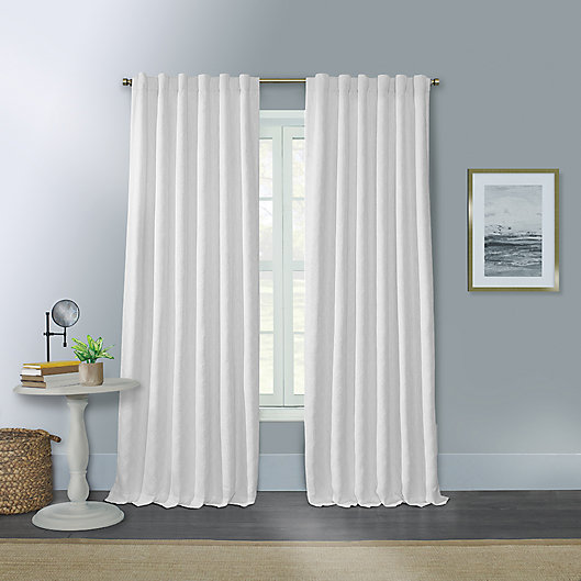 Alternate image 1 for Willow 95-Inch Rod Pocket/Back Tab Window Curtain Panel in White (Single)
