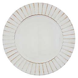 Saro Lifestyle Sousplat Round Charger Plates in Ivory (Set of 4)