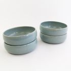 Alternate image 1 for Carthage.co La Marsa Fruit Plates in Pale Jade (Set of 4)