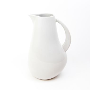 Carthage.co La Marsa 72 oz. Tapered Pitcher in White/Chalk. View a larger version of this product image.