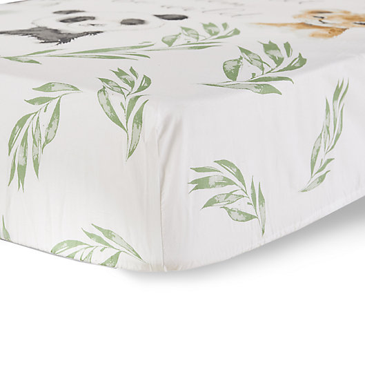 Alternate image 1 for Levtex Baby Mozambique Photo Op Fitted Crib Sheet in White