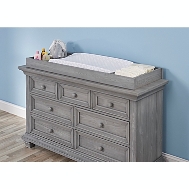 Oxford Baby Westport 7-Drawer Double Dresser in Dusk Grey. View a larger version of this product image.