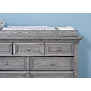 Oxford Baby Westport Changing Topper in Dusk Grey. View a larger version of this product image.
