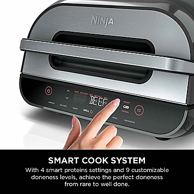 Ninja&reg; Foodi Smart XL Indoor Grill 6-in-1 with 4 qt. Air Fryer, Roast, Bake, Broil, Dehydrate. View a larger version of this product image.