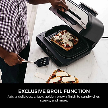 Ninja&reg; Foodi&trade; Smart XL 6-in-1 Indoor Grill with 4-qt Air Fryer, Roast, Bake, Broil, Dehydrate. View a larger version of this product image.