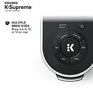 Keurig&reg; K-Supreme&reg; Single Serve Coffee Maker MultiStream Technology&trade; in Black. View a larger version of this product image.