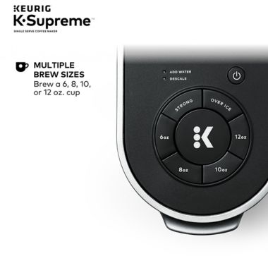 Keurig&reg; K-Supreme&reg; Single Serve Keurig Coffee Maker MultiStream Technology in Black. View a larger version of this product image.