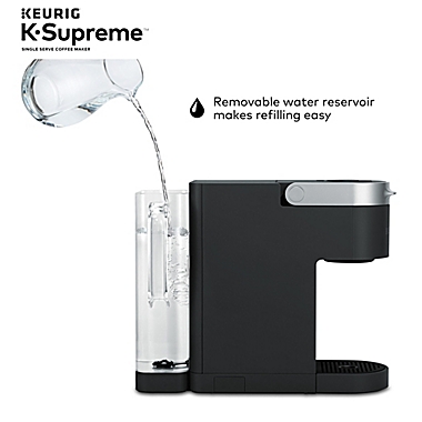 Keurig&reg; K-Supreme&reg; Single Serve Keurig Coffee Maker MultiStream Technology in Black. View a larger version of this product image.