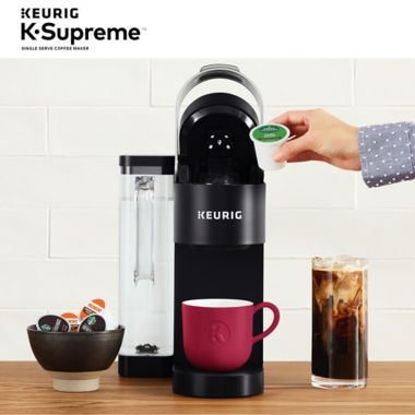 Keurig&reg; K-Supreme&reg; Single Serve Keurig Coffee Maker MultiStream Technology in Black. View a larger version of this product image.